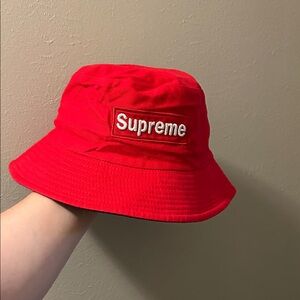 Supreme Vibrant Red Bucket Hat